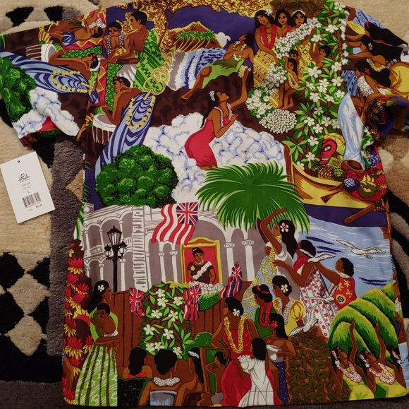 Iolani boy's Aloha shirt Kamehameha vintage print BABY LUAU - Picture 10 of 16